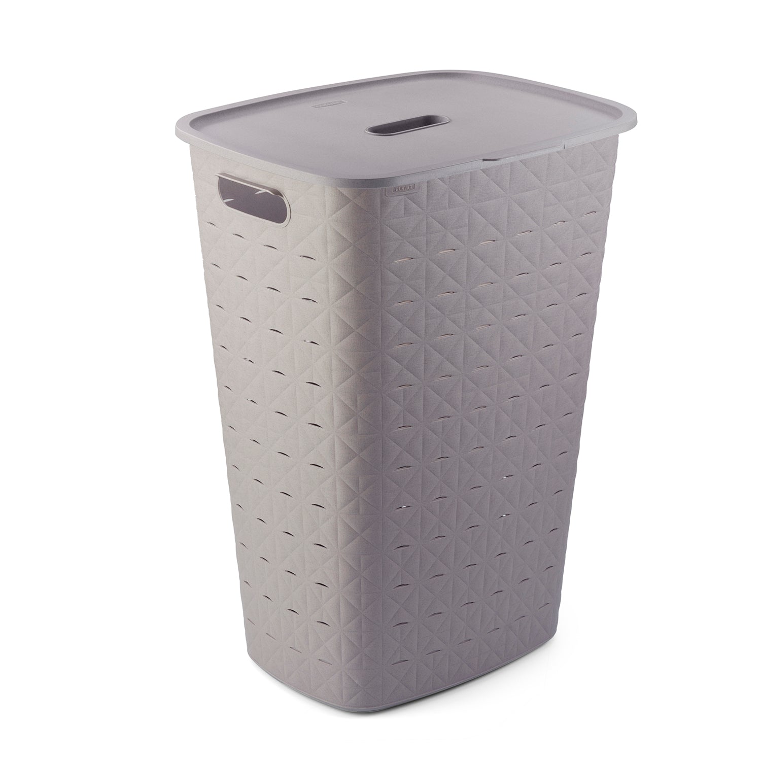 CURVER - Portabiancheria Softex Tortora 56 litri - h60x34x44 cm